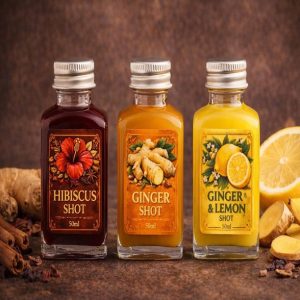 Wellness Shot,  Ginger Hibiscus and Lemon